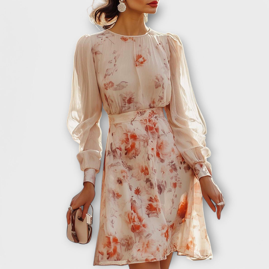 Clara & Rosa | Plissiertes Kleid mit Blumenmuster Amara