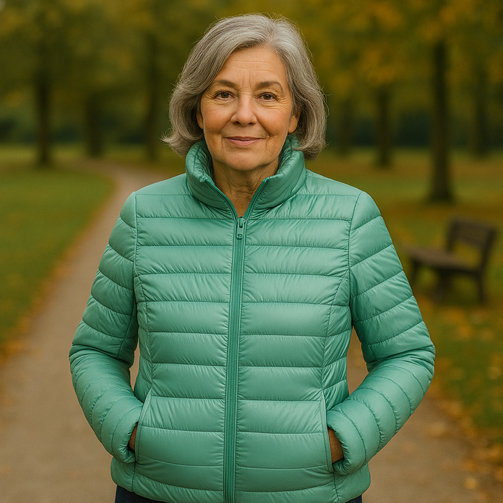 Elina™ Gefütterte Übergangsjacke - Pastellblau