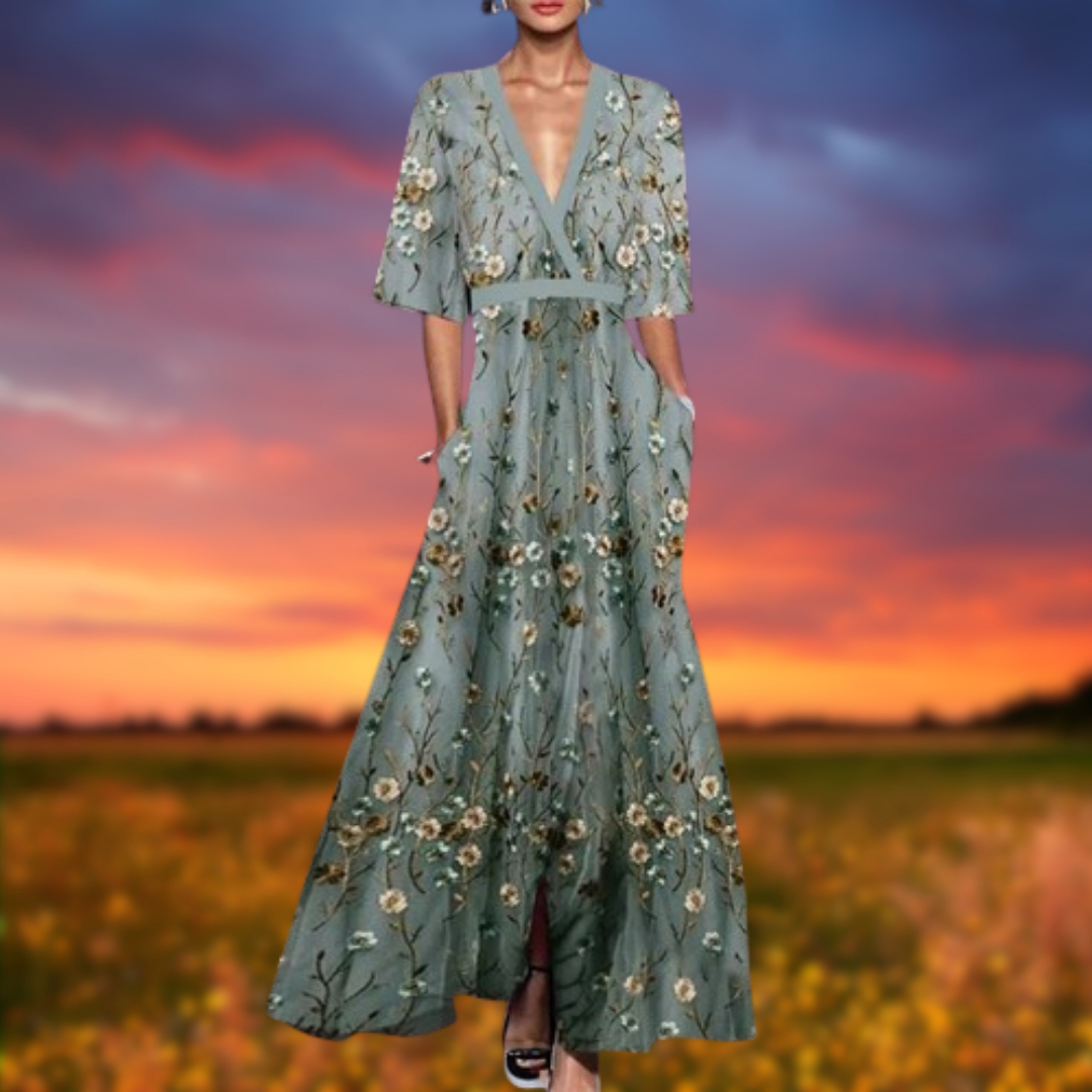Valentina™ | Elegantes Kleid mit V-Ausschnitt