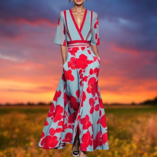 Valentina™ | Elegantes Kleid mit V-Ausschnitt