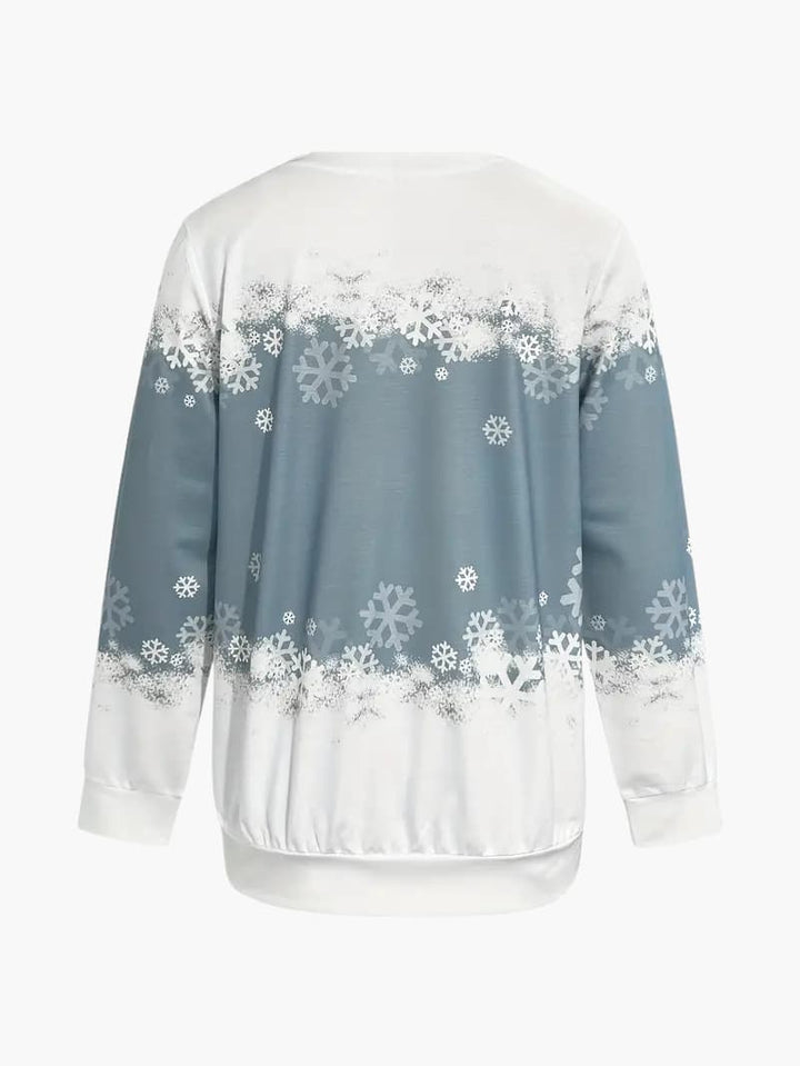 Nina | Damen Weihnachtsdruck Pullover