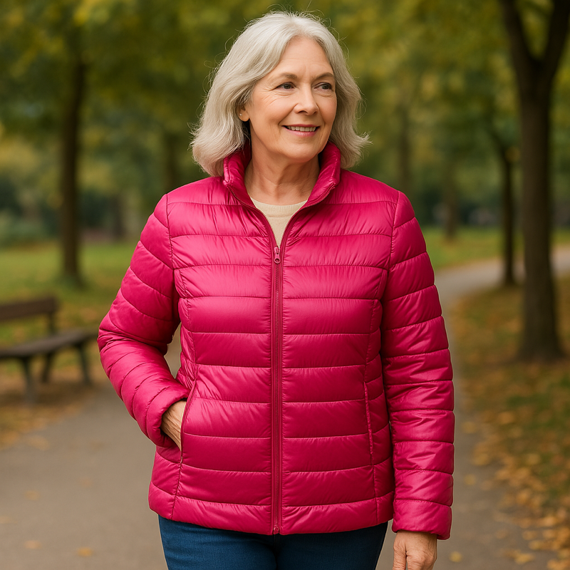 Elina™ Gefütterte Übergangsjacke - Rosé