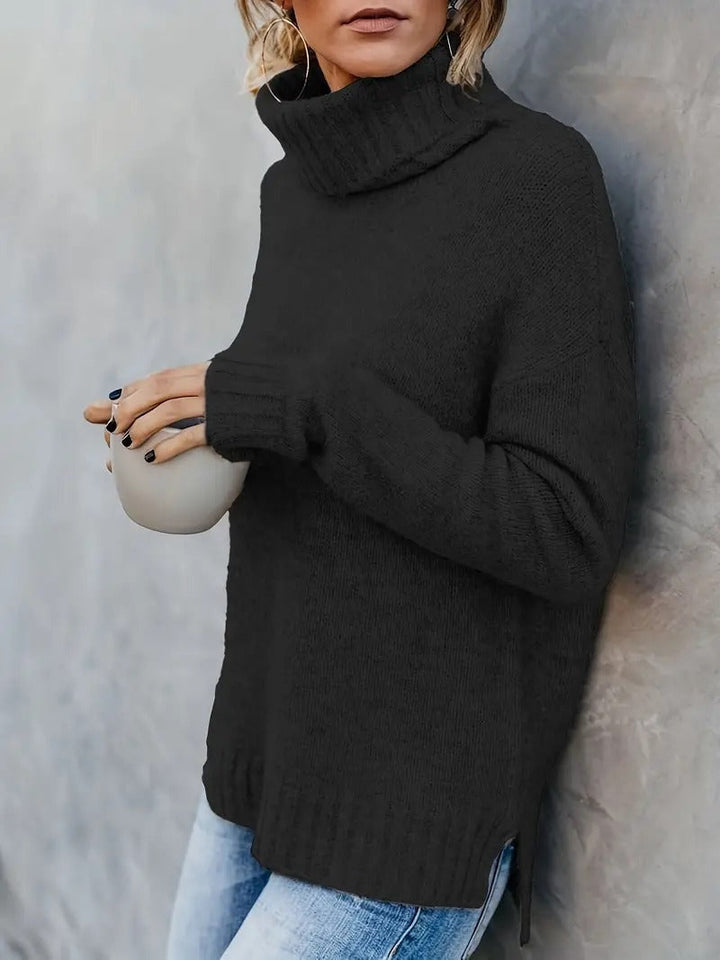 Emma | Turtleneck-Pullover mit Schlitzärmeln