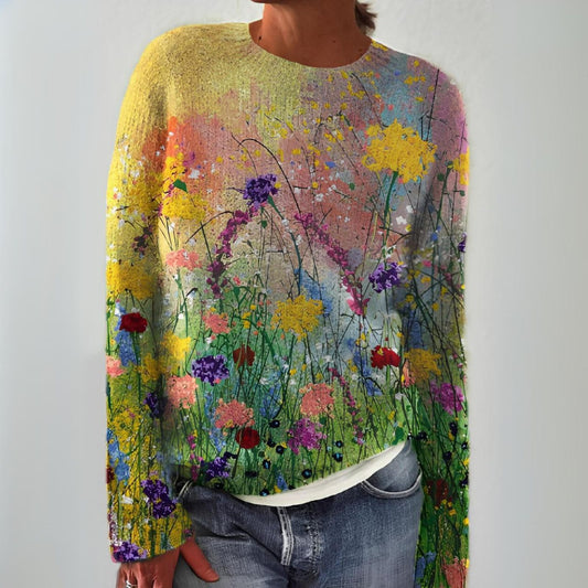 Mara | FLOWERS ART GEMÜTLICHER SWEATER