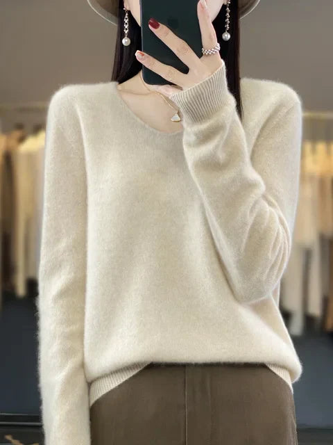 Lily | Pullover aus weichem Stoffmix