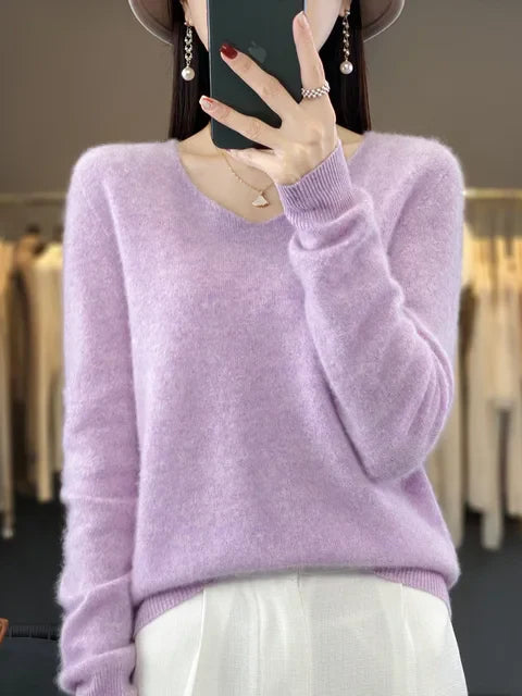 Lily | Pullover aus weichem Stoffmix