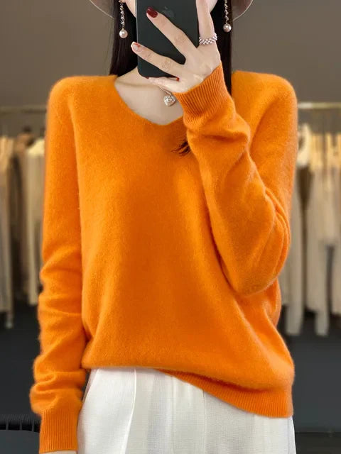 Lily | Pullover aus weichem Stoffmix