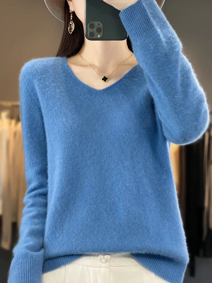 Lily | Pullover aus weichem Stoffmix