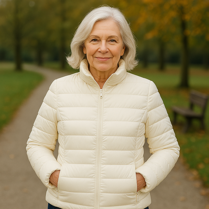 Elina™ Gefütterte Übergangsjacke - Elfenweiß