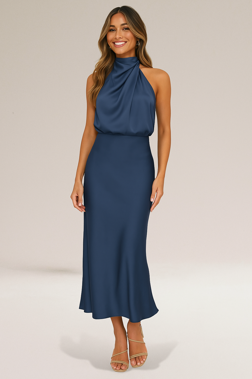 Clara & Rosa | Weiches Satin Glow Kleid