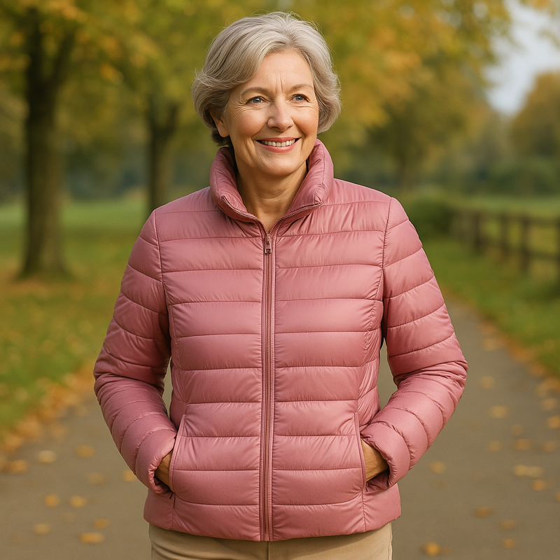 Elina™ Gefütterte Übergangsjacke - Lachsrosa