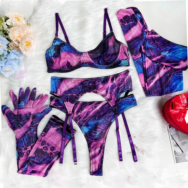 Sienna™ | 5-teiliges Tie-Dye Dessous-Set