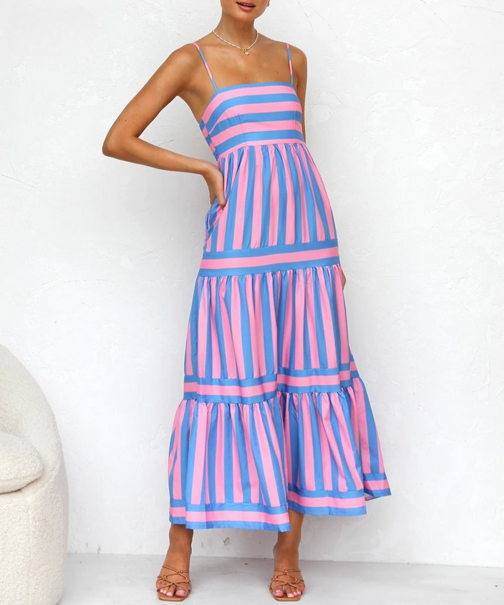 SOFIA™ | GESTREIFTES MAXIKLEID
