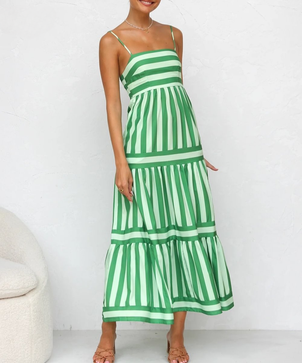 SOFIA™ | GESTREIFTES MAXIKLEID