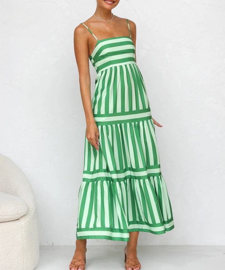 SOFIA™ | GESTREIFTES MAXIKLEID