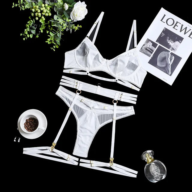 Amara™ | 3-teiliges Französisches Dessous-Set