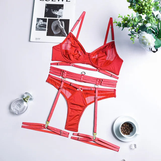 Amara™ | 3-teiliges Französisches Dessous-Set