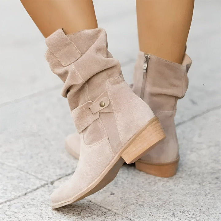 Clara™ | Elegante Samtstiefel