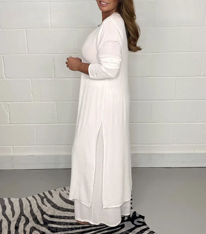 Amy™ | Lässiges 2-teiliges Set mit langem Oberteil und passender Hose