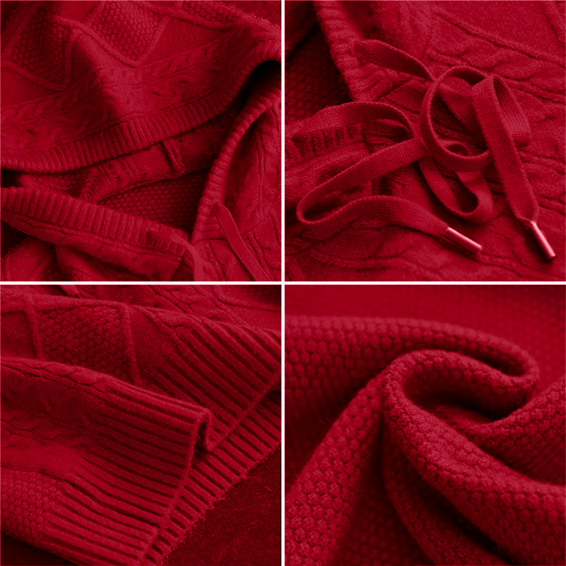 LEONIE | JACQUARD KAPUZENPULLOVER