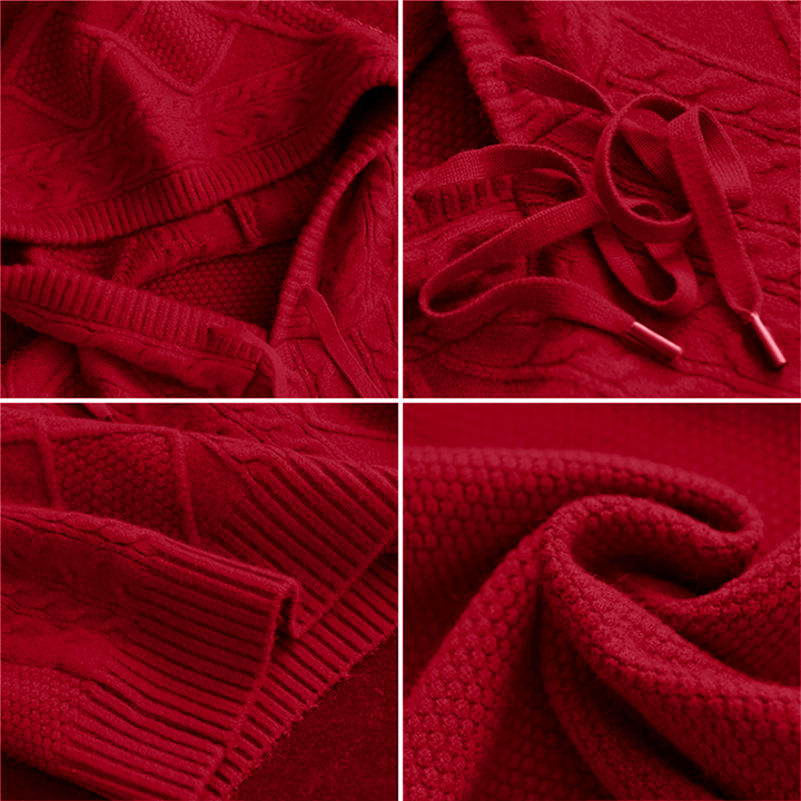 LEONIE | JACQUARD KAPUZENPULLOVER
