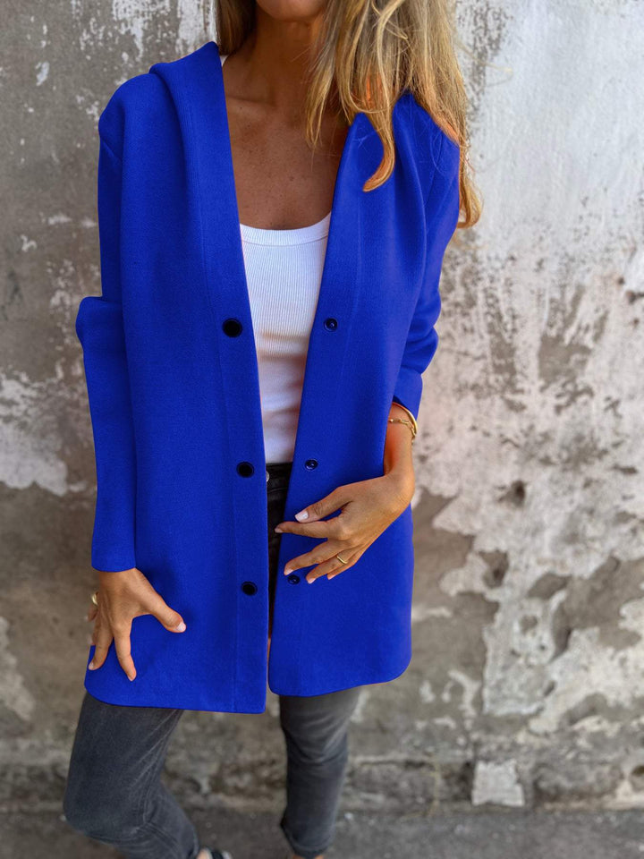 Melanie™ | Lässige einreihige Kapuzenjacke
