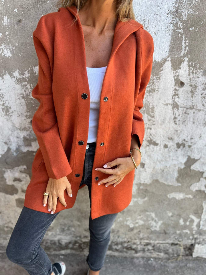 Melanie™ | Lässige einreihige Kapuzenjacke