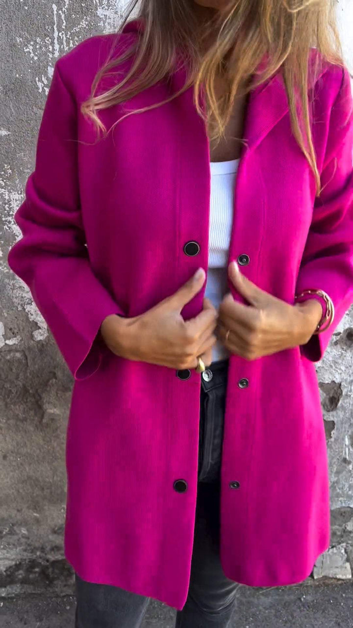 Melanie™ | Lässige einreihige Kapuzenjacke