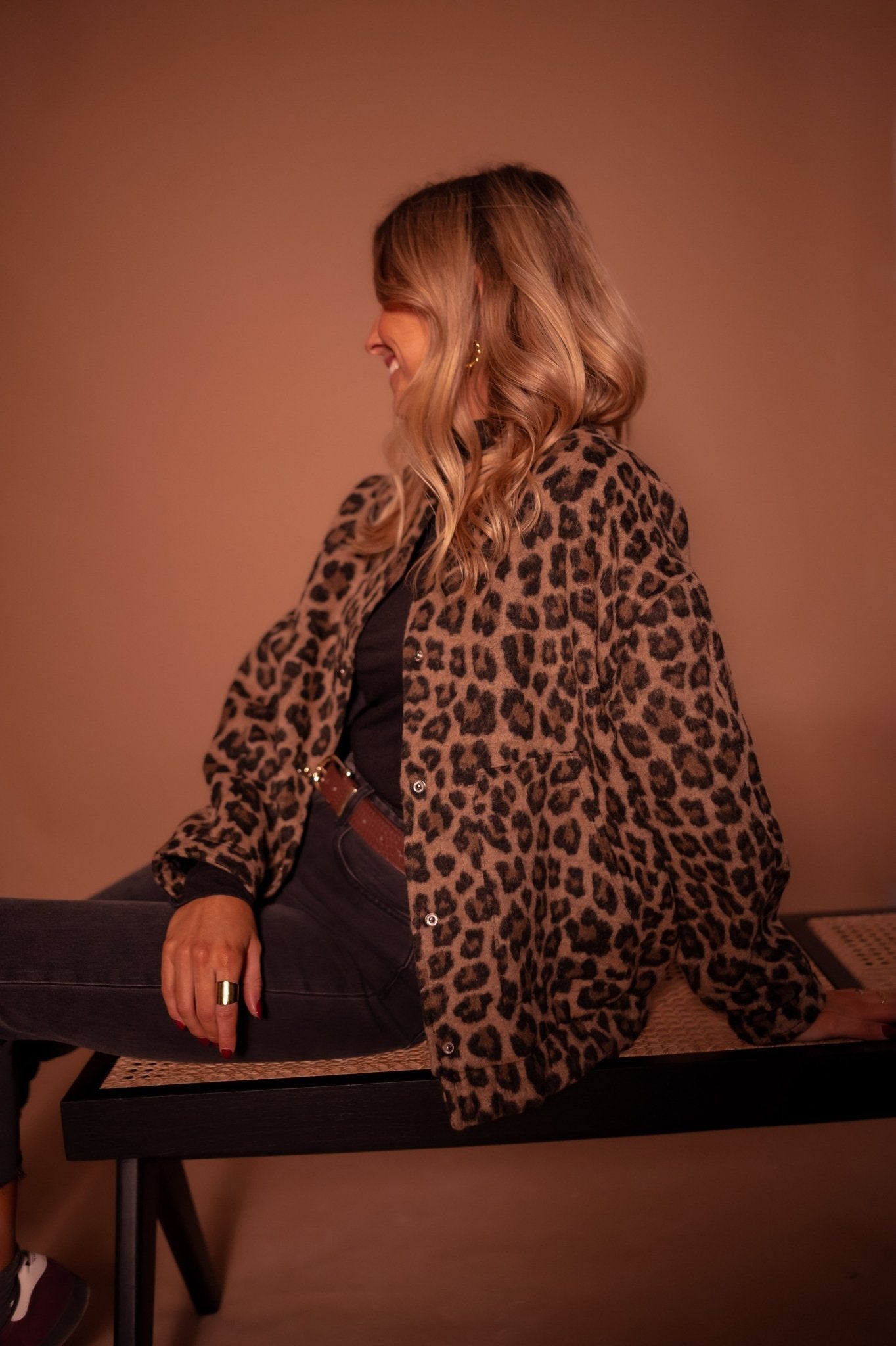 Clara & Rosa | Elegante Jacke mit Leopardenprint Mila