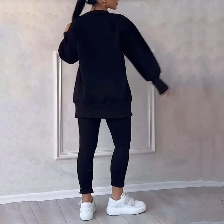 Lena™ | Damen Freizeit-Sweatshirt- und Leggings-Set