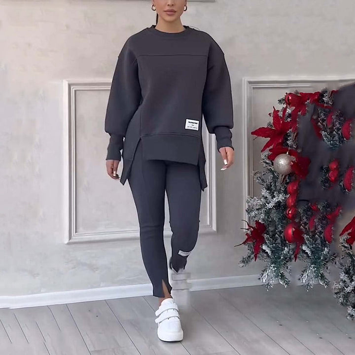 Lena™ | Damen Freizeit-Sweatshirt- und Leggings-Set
