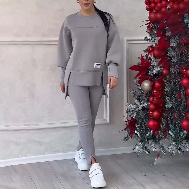 Lena™ | Damen Freizeit-Sweatshirt- und Leggings-Set