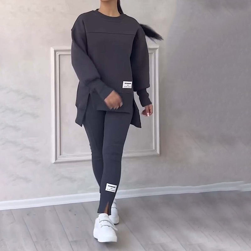 Lena™ | Damen Freizeit-Sweatshirt- und Leggings-Set